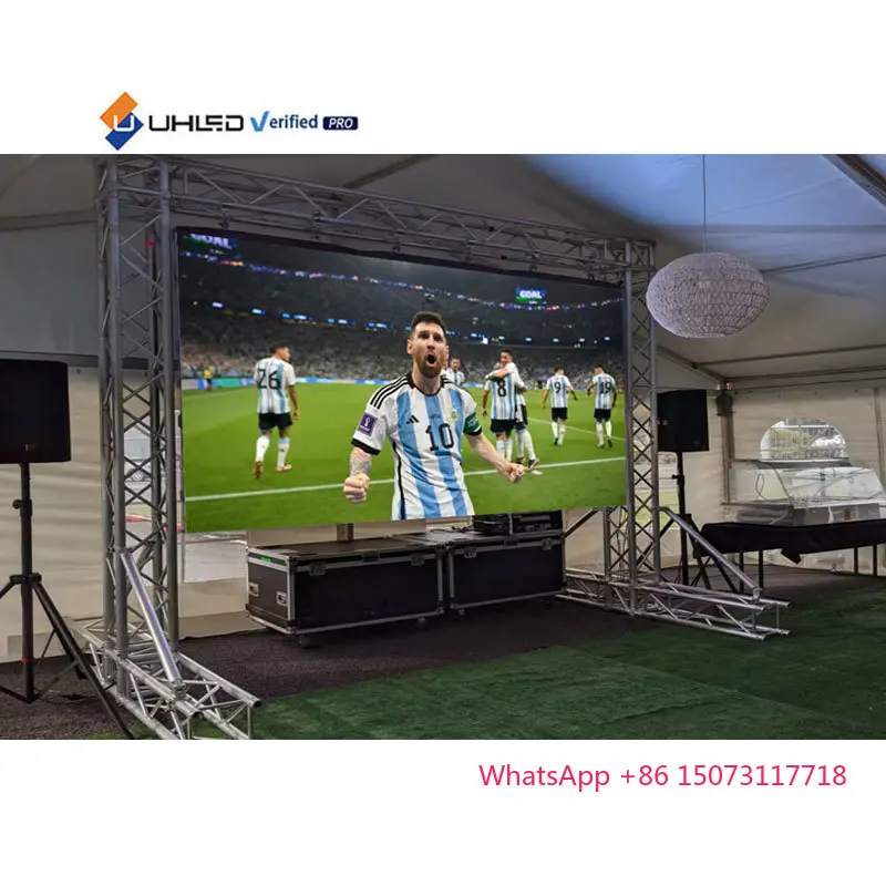 ل UHLED P2.6 في الهواء الطلق كامل اللون شاشة عرض LED 500*500 مللي متر 10ft X 12ft جدار الفيديو لمرحلة الكنيسة 500*500 مللي متر 10ft 12ft فيديو