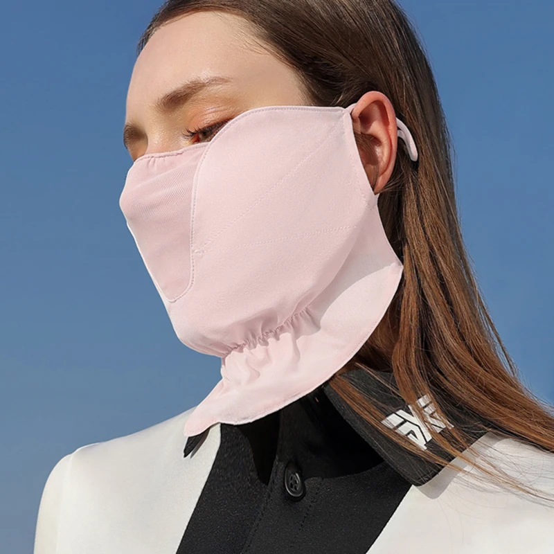 Multiple Styles New Sunscreen Mask Women\'s Outdoor Driving Cycling UV Resistant Dust Prevention Chiffon Masks Breathable Thin