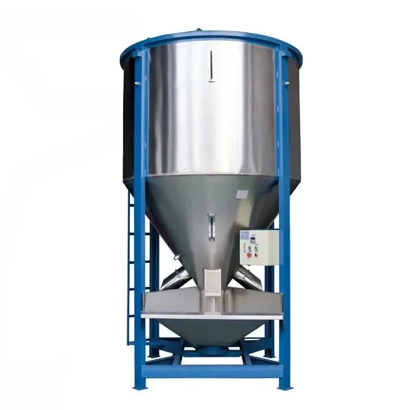 Large Capacity Vertical Mixer Plastic Raw PVC Polypropylene Polyester Weight Batch Mixer