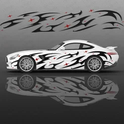 Lightning Line Graphics Car Body Sticker Anime Itasha Vinyl Car Side Decal Sticker Car Decor Sticker Cars Protective Film