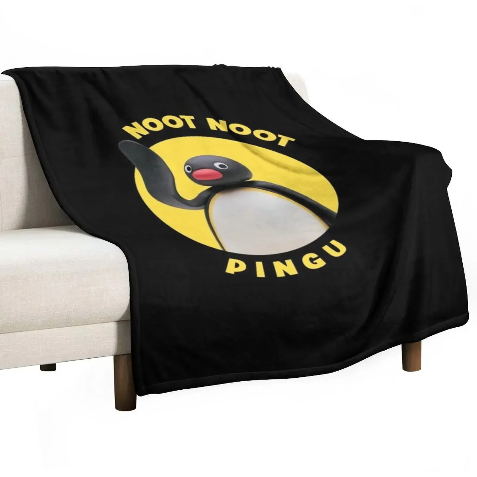 

Noot Pingu Throw Blanket for winter wednesday Custom Sofa Blankets