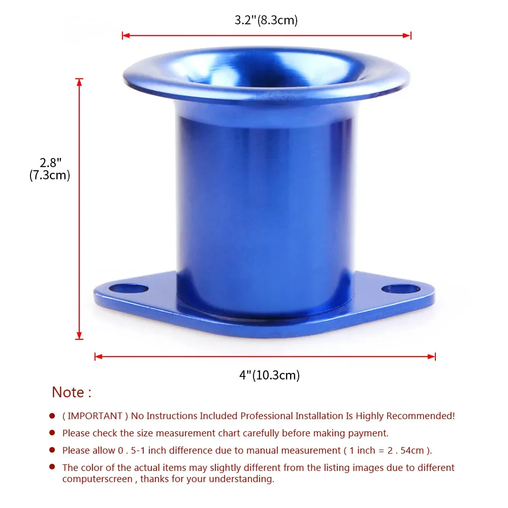 For Toyota Corolla AE86 GTS Air Horn Funnel Velocity Stack V-stacks Airbox Intake Add Horse Power 20V 4AG ITBs Air Horn Funnel