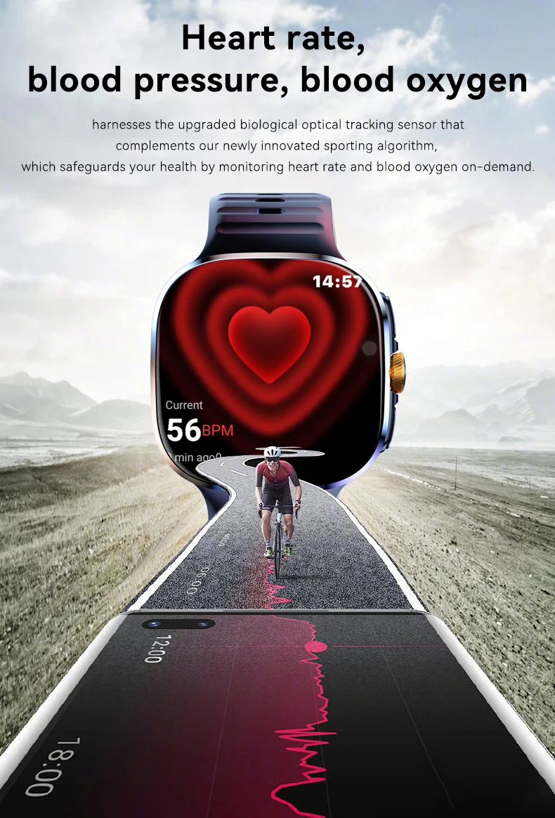 Neue 4G/5G Smartwatch 2,4-Zoll 720*720 Amoled Android 10.0 1000W Kamera GPS WIFI SIM-Karte 2100mAh Akku Smartwatch für Männer und Frauen – Detail 12