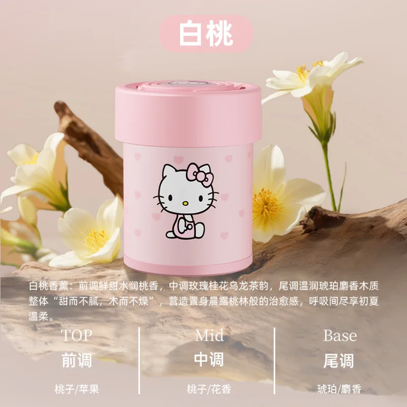 Sanrio – aromathérapie pour voiture, crème solide, parfum de fleur, dessin animé Hello Kitty Kuromi, accessoires de décoration de voiture, cadeau de Festival