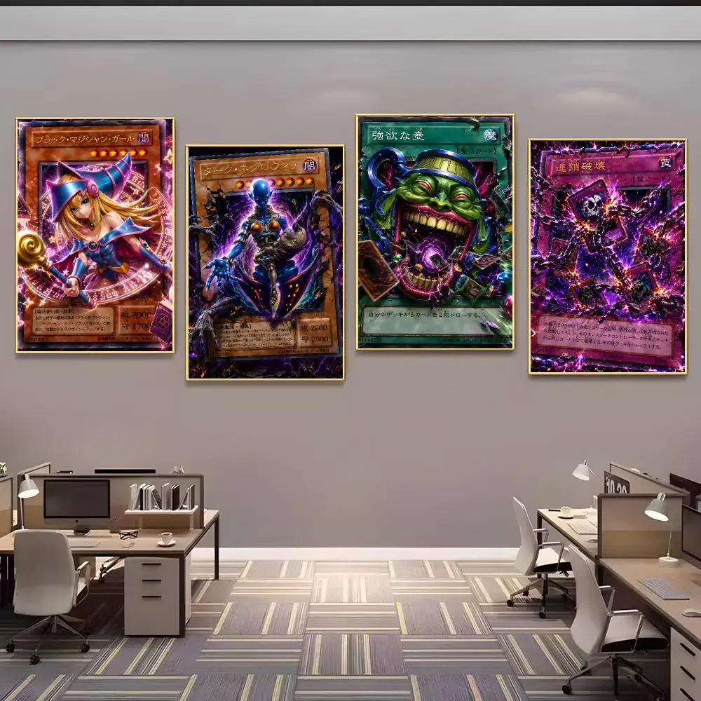 YuGiOh Card Painting Calligraphy Canvas Painting Art For Bathroom, Living Room Home Wall Decor Picture