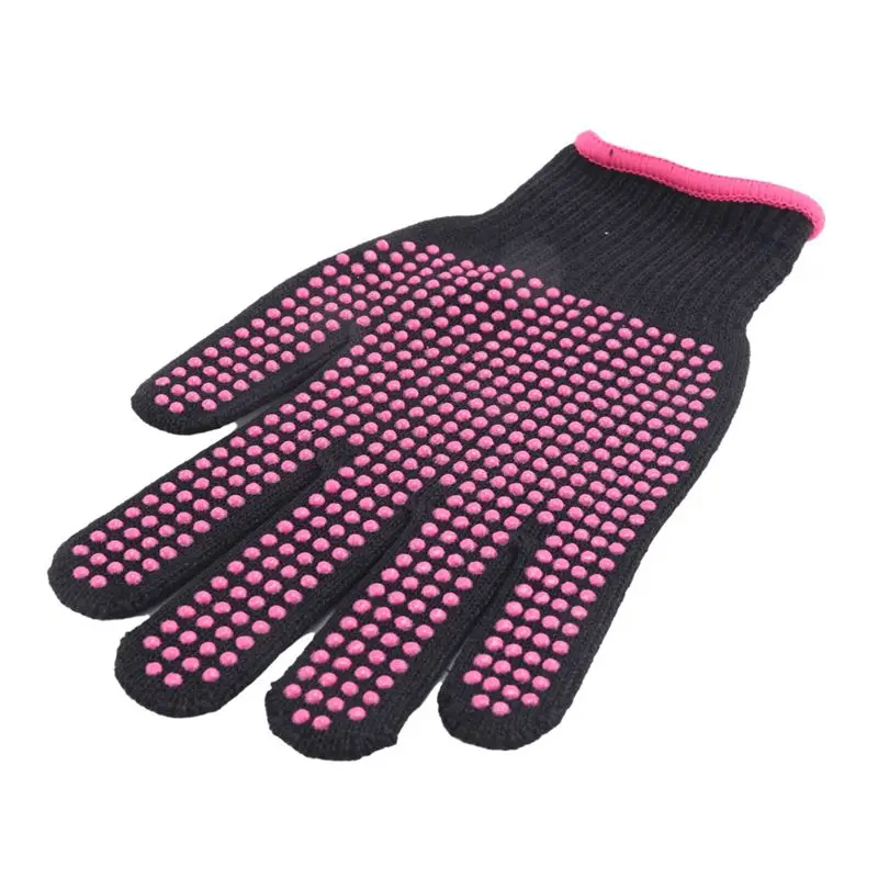 ABBZ-Double-Sided Hair Straightener Curling Tong Hairdressing Heat Resistant Finger Gloves Hair Salon Tools Outdoor Barbecue Glo