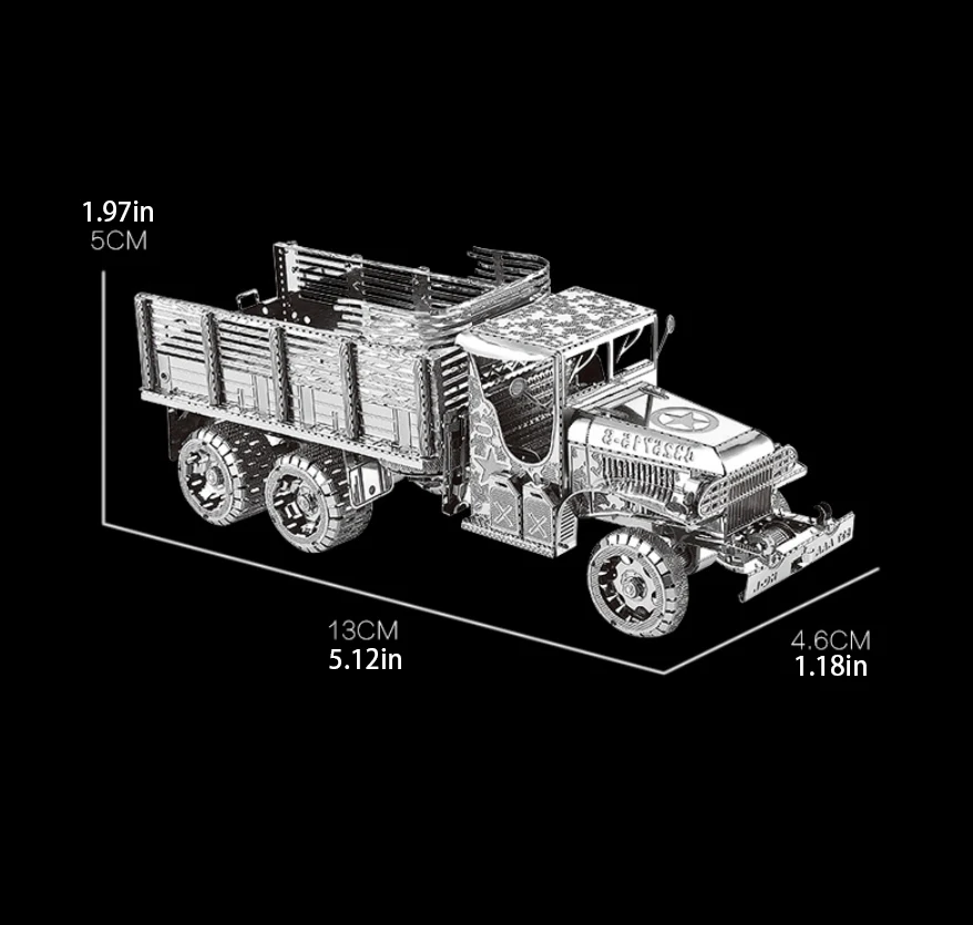 truck 3D Metal Puzzle model kits DIY Laser Cut Puzzles Jigsaw Toy For Children