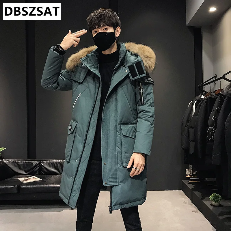 2026  Long Down Jackets Winter Coats Chaquetas Hooded Casual Winter Parkas High Quality Male Green Warm Parkas Coats Size 4XL