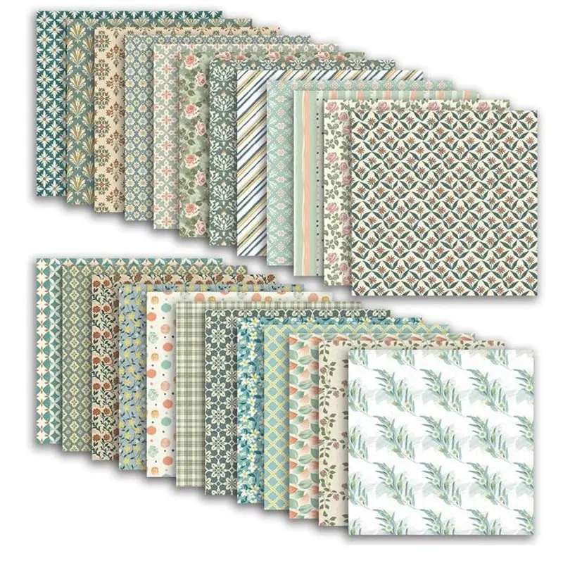 

2025 Hot Style Floral& Blossoms Botanical Design Scrapbook Paper- Early Spring Theme, 24 Sheets 12" X 12" Double-Sided