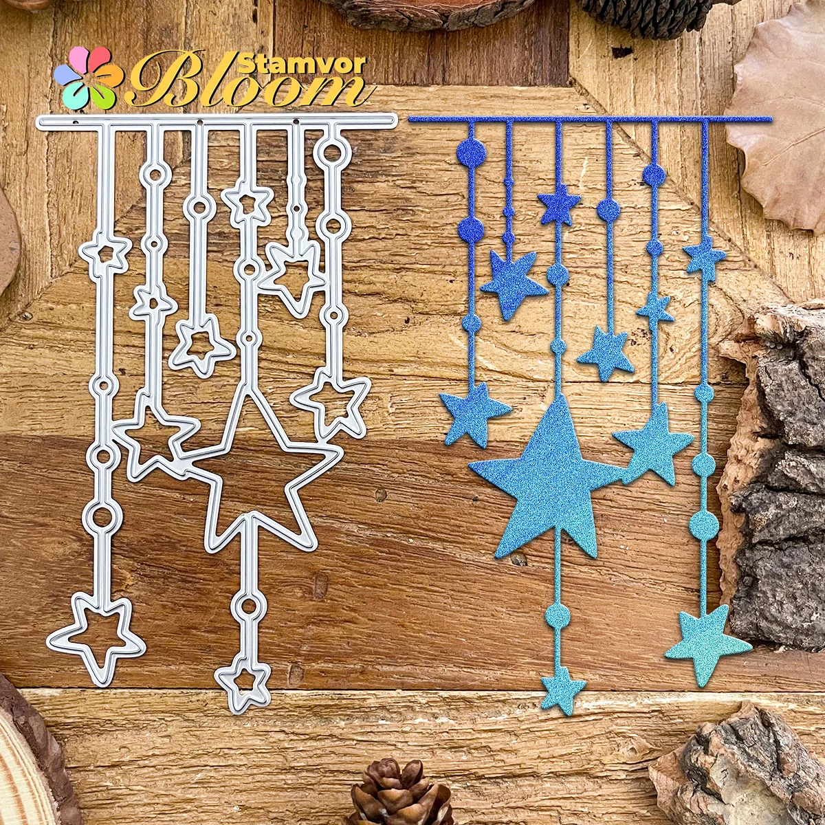 Original schöne Sterne Grenze Metall Stanzformen Scrapbooking dekorative Prägung