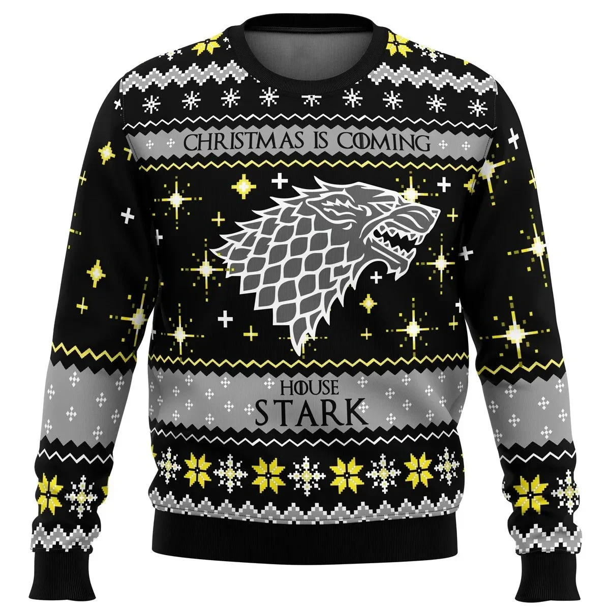 Autumn and Winter Game Of Thrones Christmas Is Coming Ugly Christmas Sweater Gift Santa Claus Pullover Men 3D Sweatshirt Tops