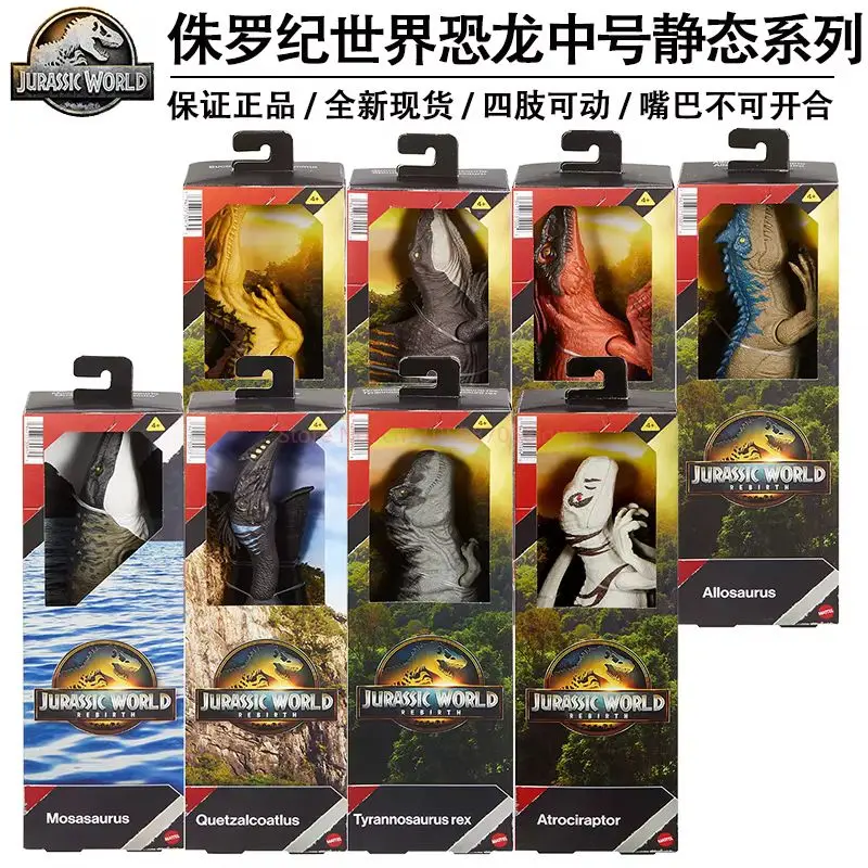 Vendita calda autentico stock Jurassic World Rebirth Series Tyrannosaurus Rex Dinosauro Collezione di modelli Ornamenti Giocattolo Regalo di compleanno