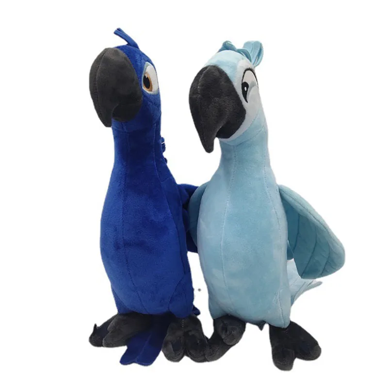 30CM New Rio 2 Movie Kawaii Cartoon Hobby Toys Blue Parrot Blu & Jewel Bird Dolls Birthday Gifts For Kids Present Toy Ornament