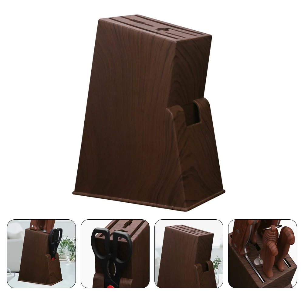 Knife Holder Kitchen Desktop Storage Rack Display Shelf Cutting Tool House Kitchenware Hollow
