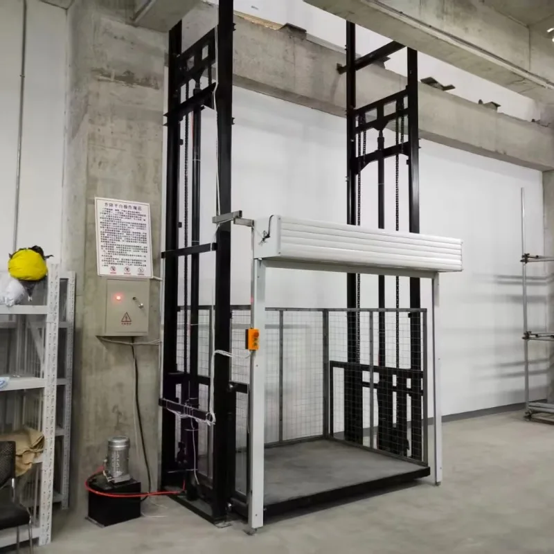 

2-8m Hydraulic Dual-Rail Lift with Electric Remote Control Lifting Cargo Lift Factory Loading Unloading Platform