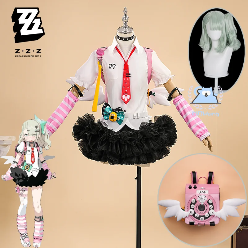 

Game Zenless Zone Zero Chinatsu Remiel Cosplay Costume Angels of Delusion Outfit Wig For Hallowmas Party Adult Cute Loli Girl