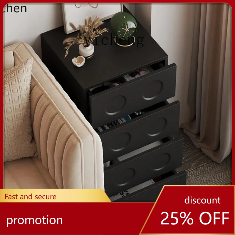 HXL Living Room Drawer Storage Cabinet Wall Storage Cabinet Bedroom Bed Front Cabinet