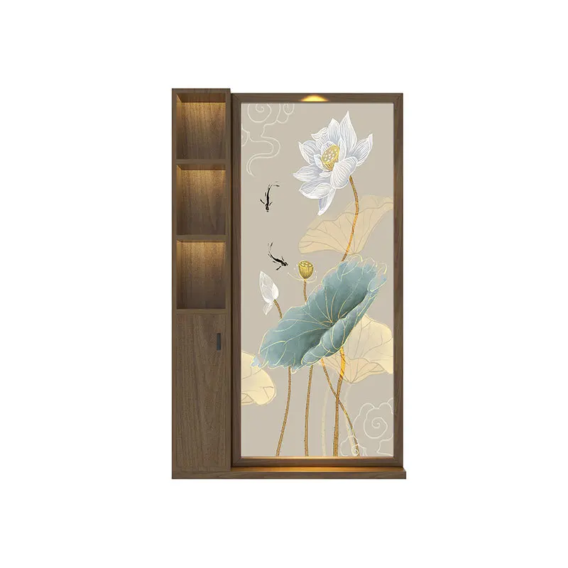 

New Chinese-style solid wood screen cabinet partition living room entrance door porch cabinet household