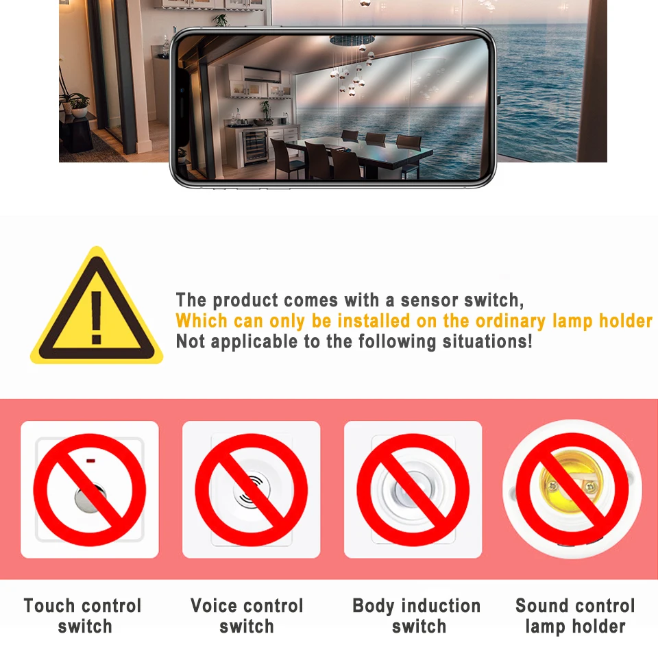 핫 LED 전구 라이트 센서 제어 전구 AC 220V 110V 10W E27 B22 황혼에서 새벽까지 점등하는 전구 지하 주차장 입구용