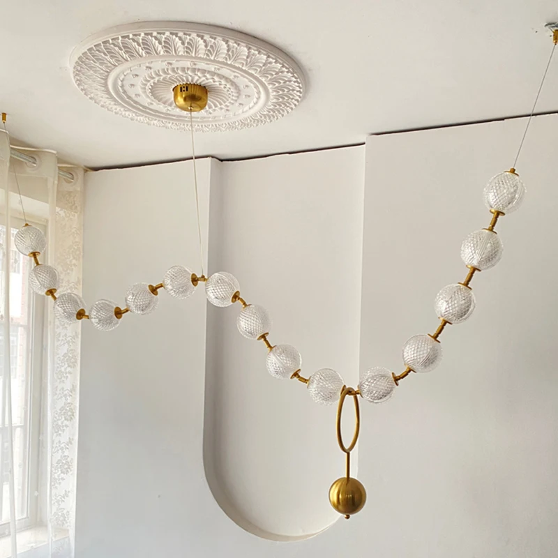 Einfache und luxuriöse Wohndekoration mit LED-Leuchten, Pendelleuchten für das Wohnzimmer, Pendelleuchten für das Esszimmer, Innenbeleuchtung