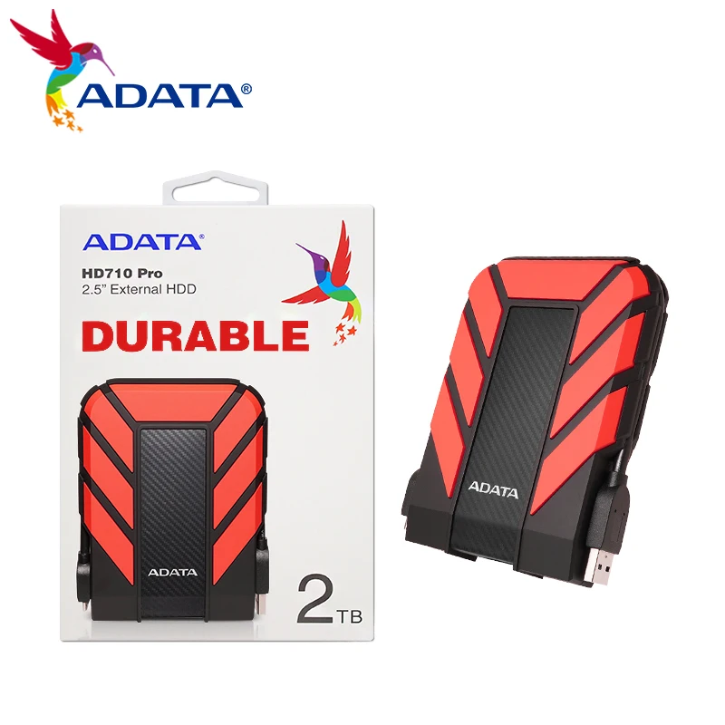 ADATA 2.5 ''HDD externo HD710 Pro Disco duro portátil 1TB 2TB Disco duro original HD funciona con PS5