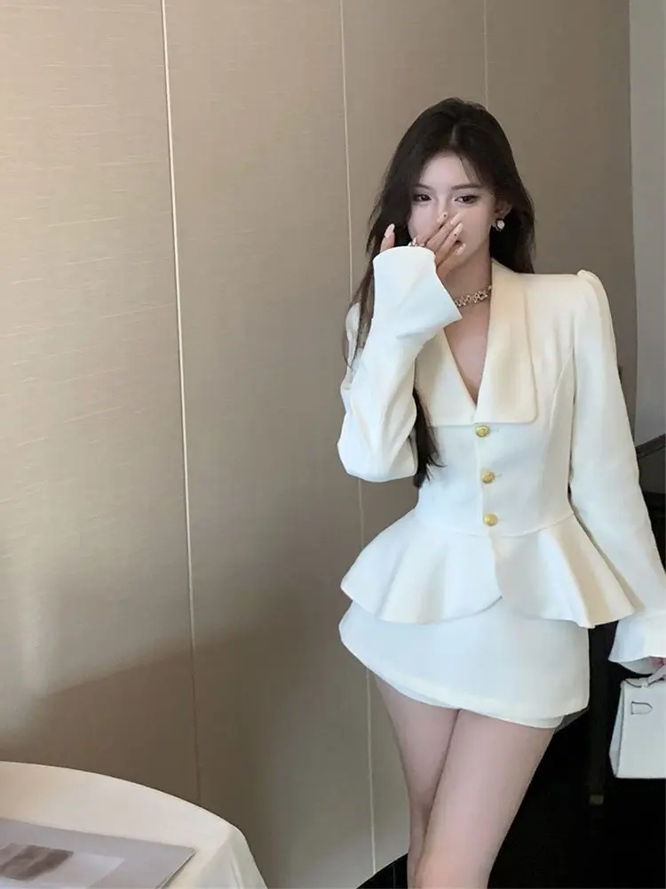 2024 Women\'s Spring and Autumn Elegance High End French Style Fragrance Style Suit Coat Half Length Short Skirt Pants Celebrity