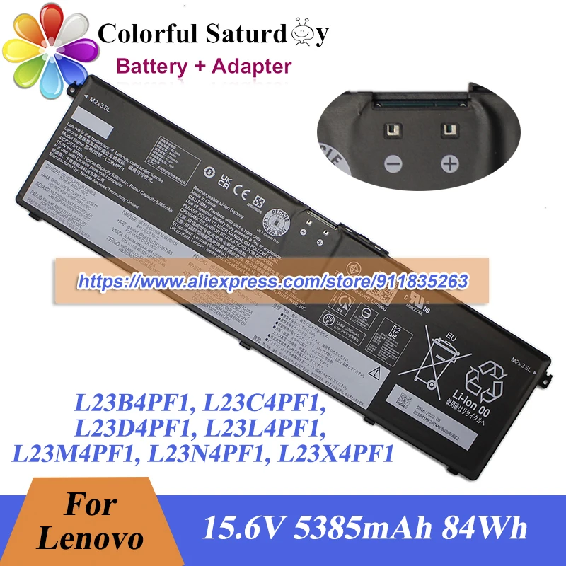 Genuine L23M4PF1 Battery L23B4PF1 L23C4PF1 L23D4PF1 L23L4PF1 L23N4PF1 L23X4PF1 for Lenovo IdeaPad Pro 5 14IMH9 Yoga Pro 9 16IMH9