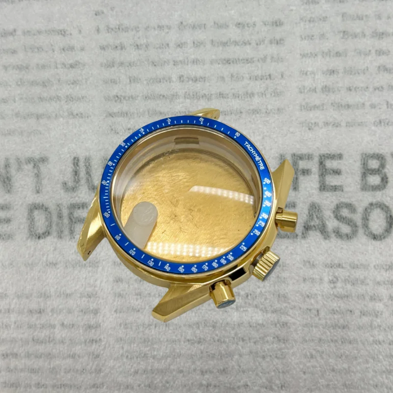 Multifunctional 39.7mm Watch Case for Japan VK63 Quartz Movement Watch Parts 20mm Silicone Strap Stainless Steel Strap
