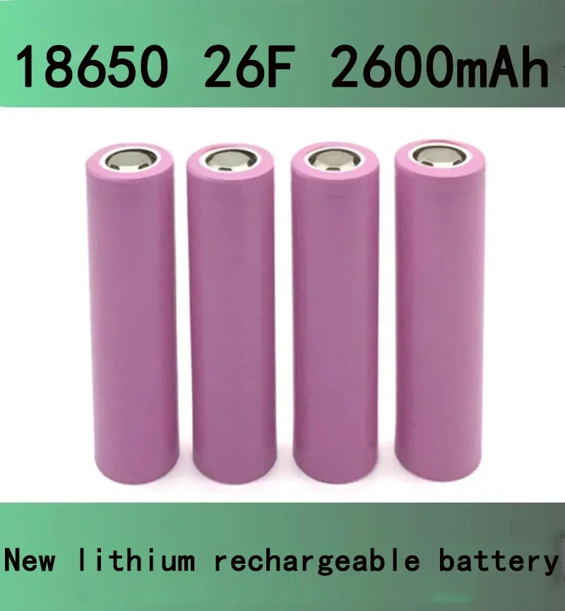 New Original ICR18650 3.7V ICR18650 For Samsung 18650 26F Batteries Rechargeable Li-ion Battery 2600mAh For Flashlight use