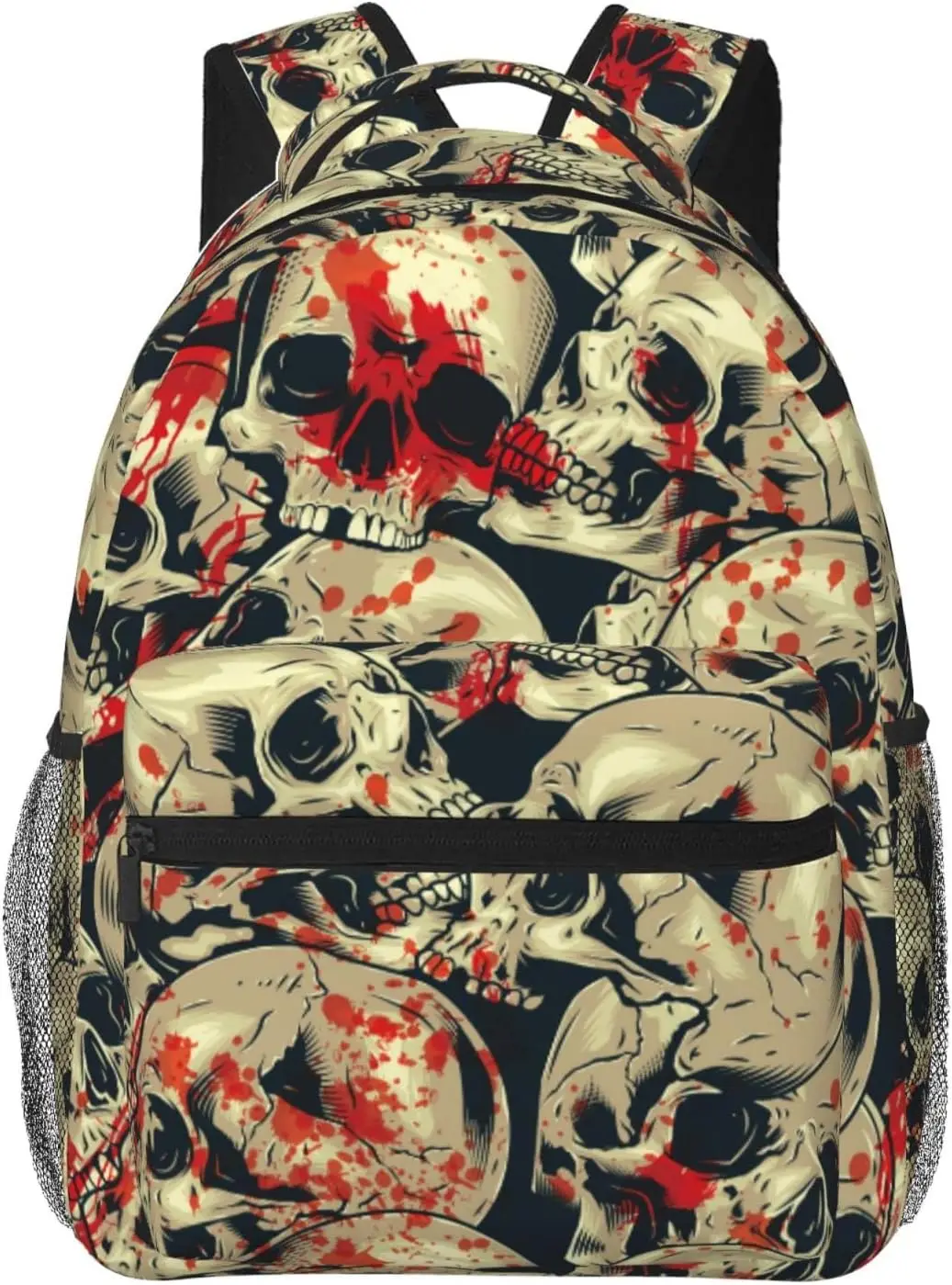 Skulls Lightweight Laptop Backpack for Women Men College Bookbag Casual Daypack Travel Bag