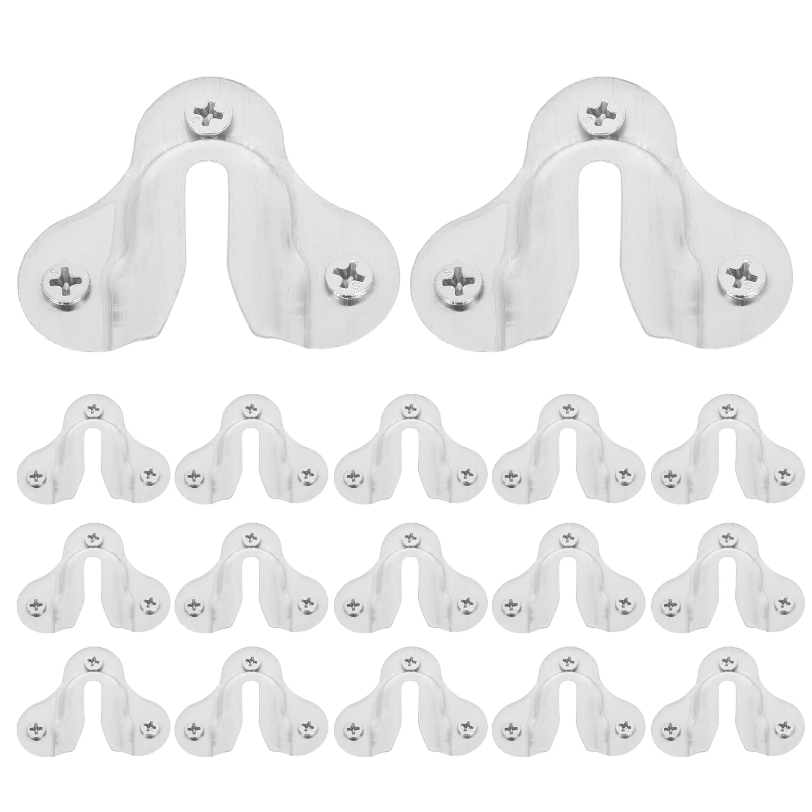 

20pcs Furniture Hooks Stainless Steel Durable Sofa Clips Couch Brackets Picture Frame Parts Hardware Accessories