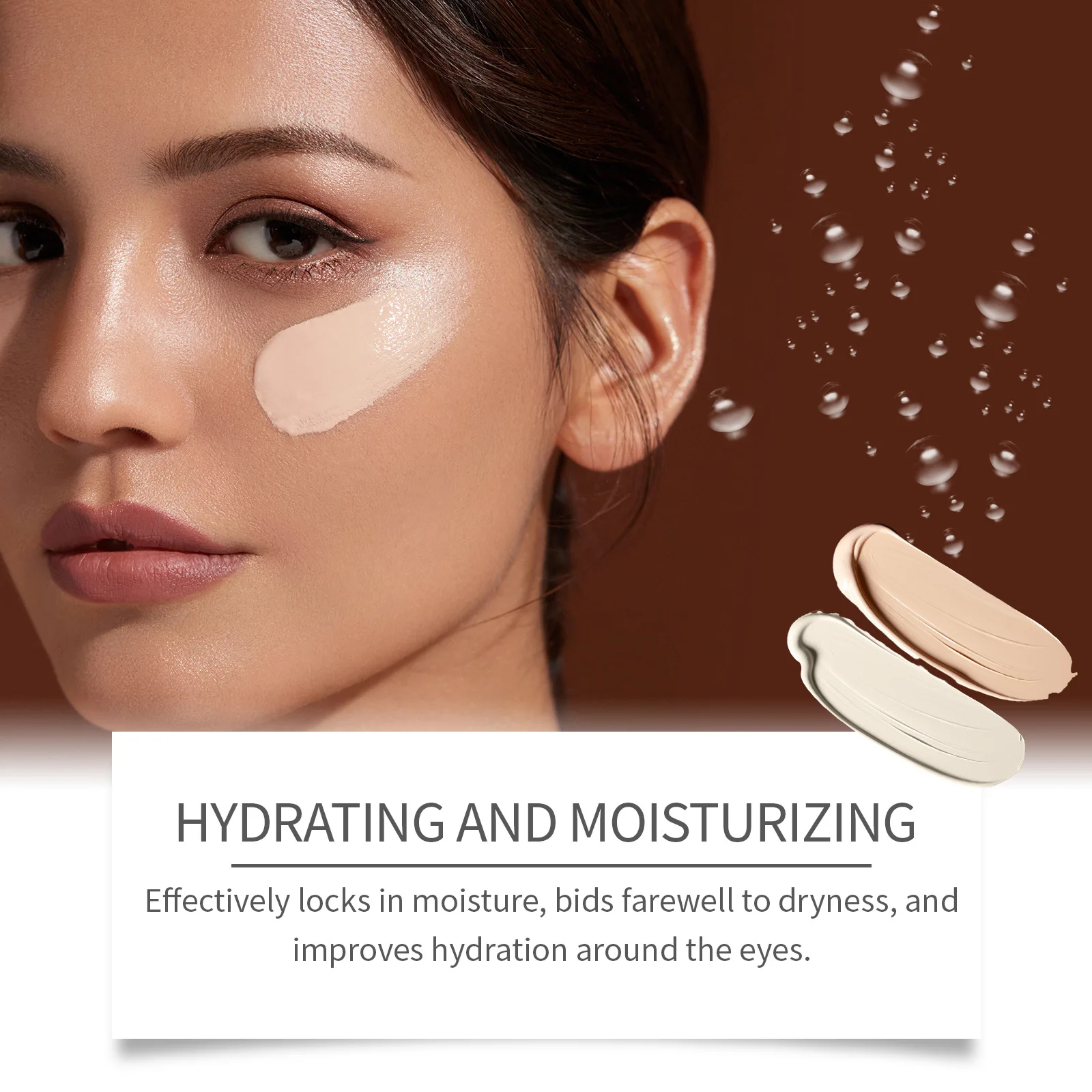 Dark Circles Concealer Foundation Acne Pigmentation Blemishes High Coverage Long Lasting Moisturizing Waterproof Cosmetic Makeup