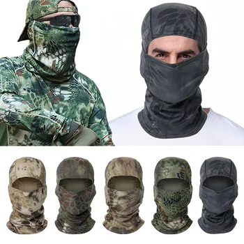 Masker Militair Camo Gezichtsmasker Bandana Bivakmuts Kap Hoofddeksels Voor Mannen Vrouwen Tactische Training Fietsen Ski Windbestendig Jacht