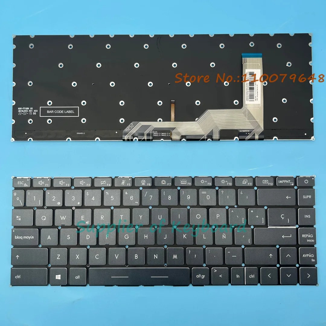 

Spanish/French/US/Russian/Arabic/Hebrew Keyboard For MSI Prestige 14 A11S A11SC A11M MS-14C4 MS-14C5 Summit E14 A11SCS Backlit