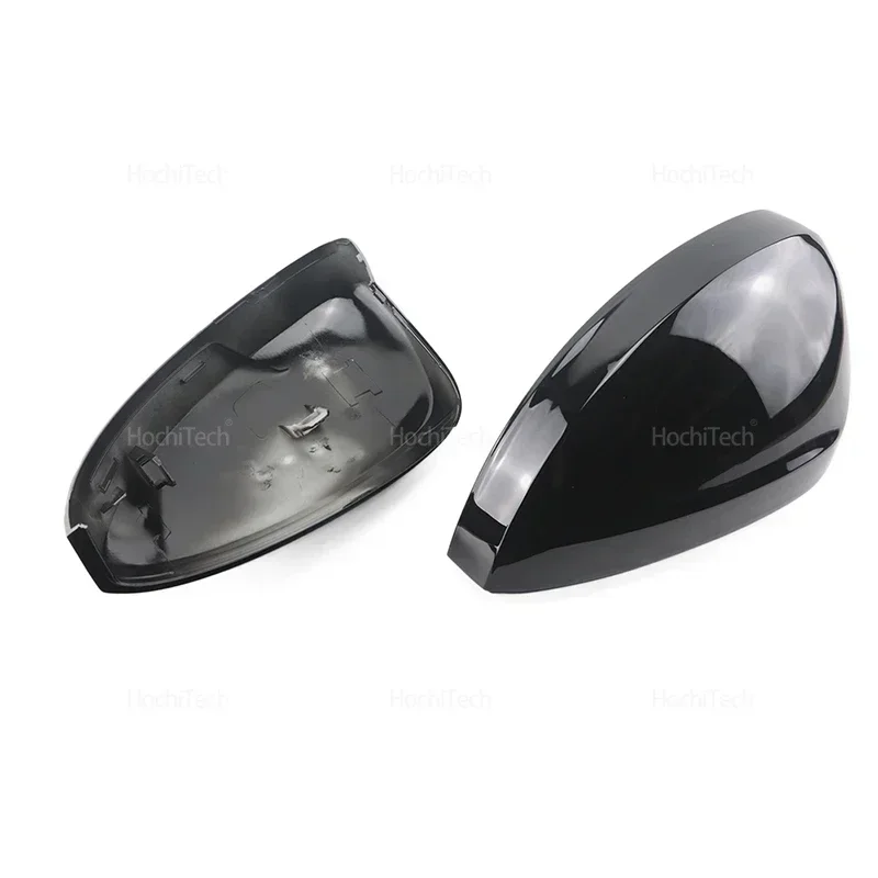 Side Rear View Mirror Cover Caps for Volkswagen VW Tiguan AD BW MK2 2016-2021 Bright Black Mirror Case Car Accessories