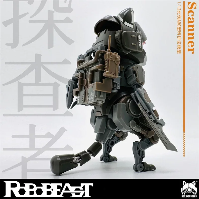 In Stock！Robobeast Model Scanner Neko Cat Robot 1/12 Assembling Mecha Model Action Figure Collectible Gift Toys