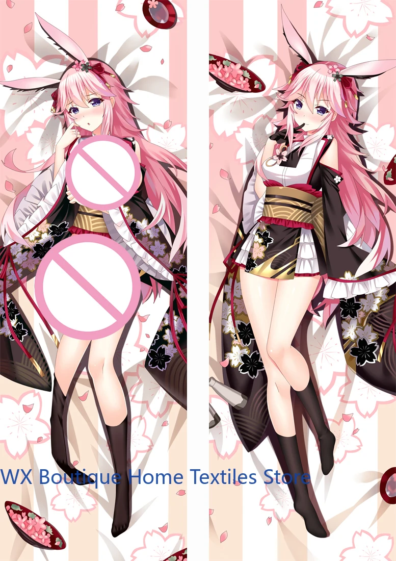 

Yae Sakura Hing Body Pillowcase Honkai Impact 3 Dakimakura Pink Girl Double-Sided Print