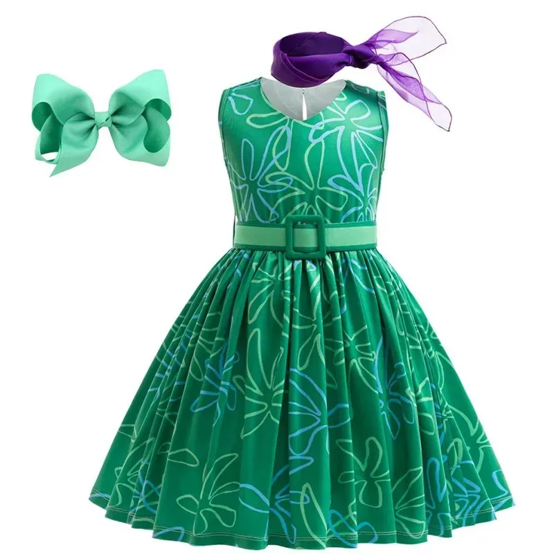 2024 크로스보더 폭발적인 인기 아동복 마인드 에이전트 팀 2 여아 및 유아용 신상 유행 드레스