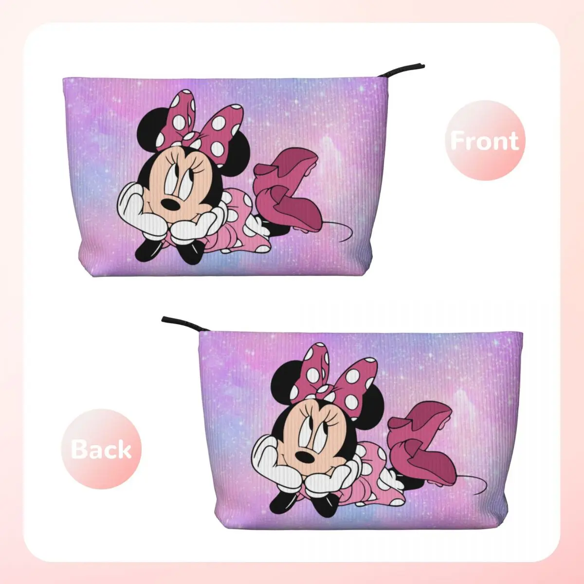 Custom Mickey Mouse Toiletry Bag for Women Makeup Cosmetic Organizer Lady Beauty Storage Dopp Kit Box