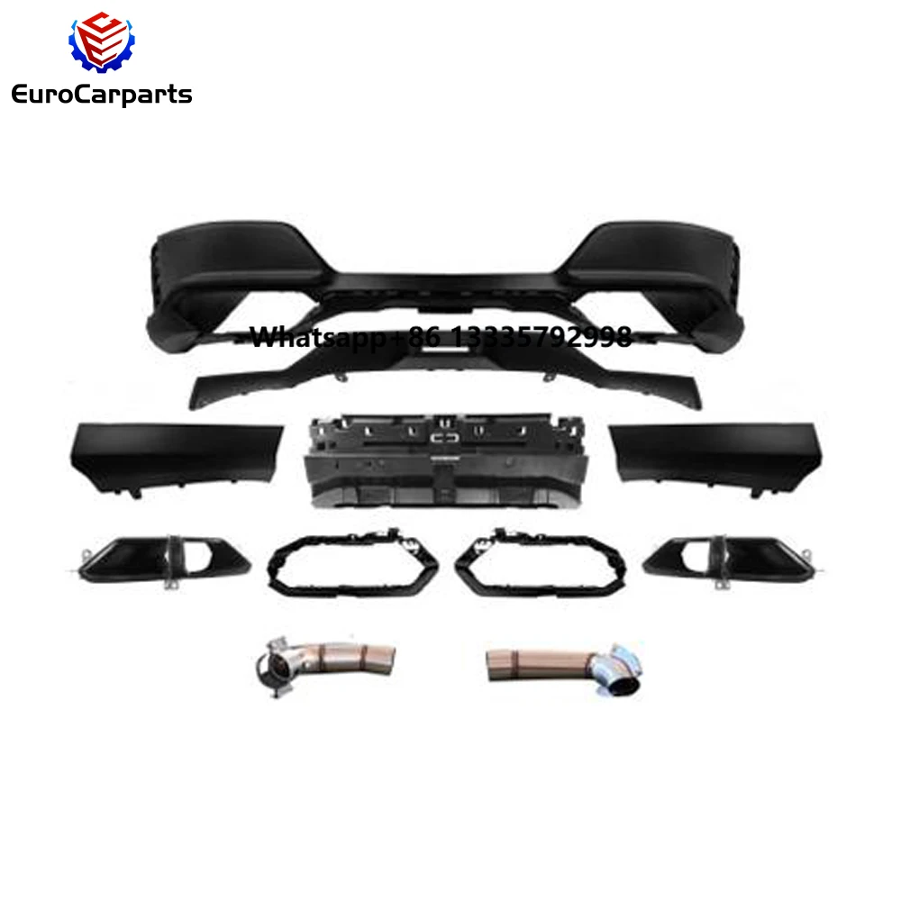 

Rear Diffuser Exhaust Tips 7S 2023y G70 735LI Upgrade to G70 760M M-TECH Body Kit Car Exterior Rear Lip Tail End Muffler Pipes