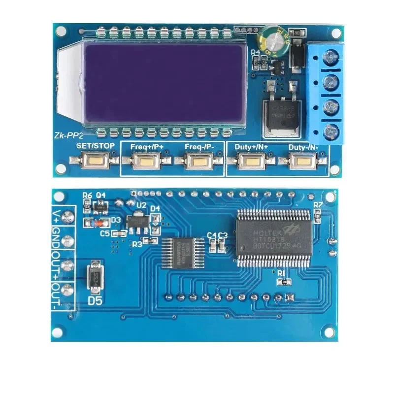 High-power PWM Generator Pulse Mode Dimming Speed Control Module Adjustable Cycle Delay PP2/PP2K Drive LED Motor Load