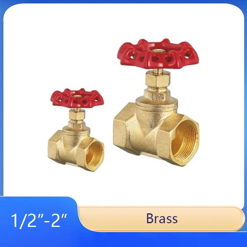 

1pcs Brass Standard Gate Valve 1/2“ 3/4” 1“ 1-1/4” 1-1/2“ 2” Female Thread Water Control Valve For Adjusting Water Flow