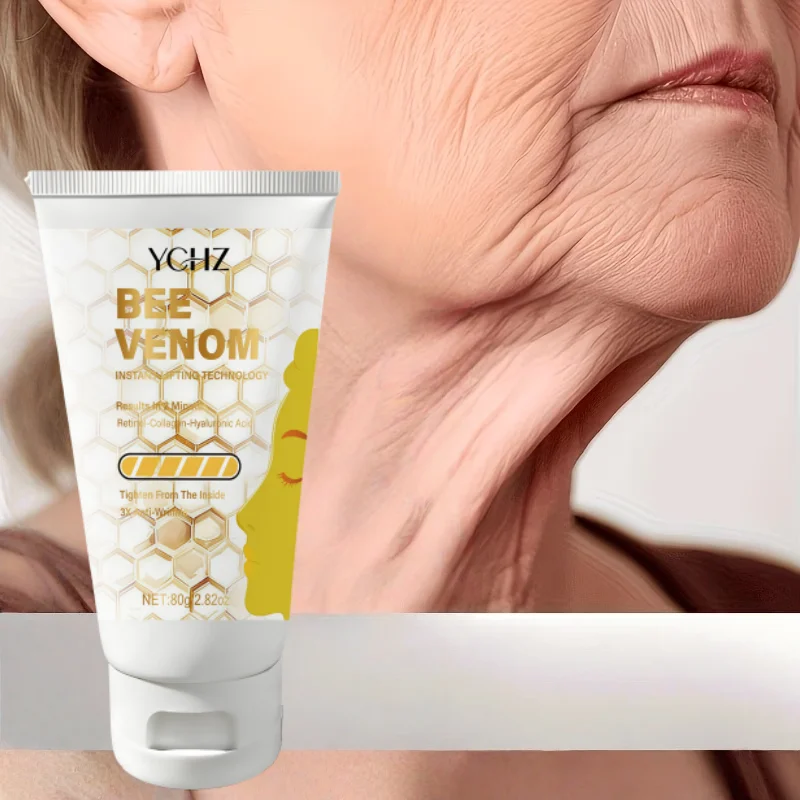 5X Bee Venom Firming and Lifting Cream, Contains Collagen and Retinol, Anti-Wrinkle, Deeply Moisturizing, Improves Sagging and Loose Skin, Evens Out Skin Tone, Suitable for All Skin Types