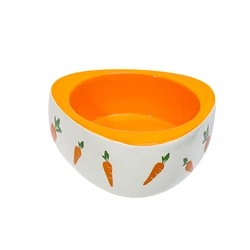 Non Slip Rabbit Feeder Bowl Hamster Ceramic Bowl Drinking Bowl Small Animal Feeder for Hedgehog Gerbils Kitten Birds Chinchilla