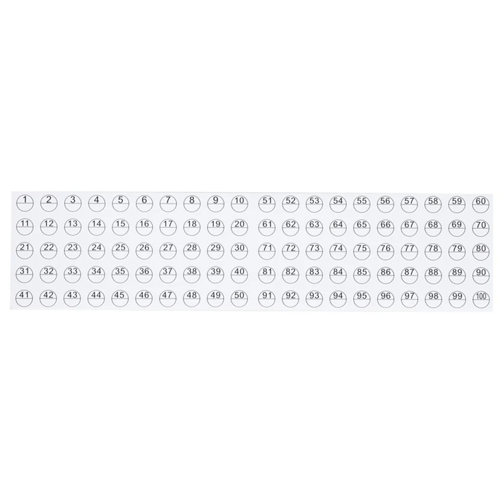 2/5PCS 1-50-100 Blank Number Label Stickers Diamond Painting Marker Stickers DIY Cross Stitch Distinguish Stickers