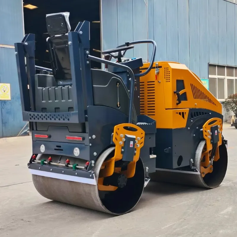 

Road Machine 1 Ton 2 Ton 3 Ton Mini Vibratory Compactor Asphalt Roller Double Drum Road Roller Price