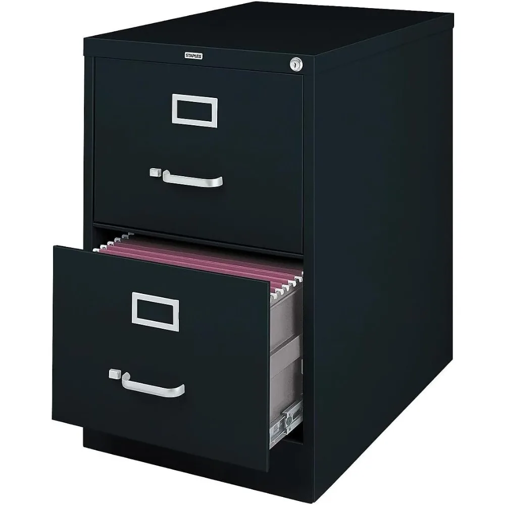 

489538 2-Drawer Legal Size Vertical File Cabinet Black (26.5-Inch)