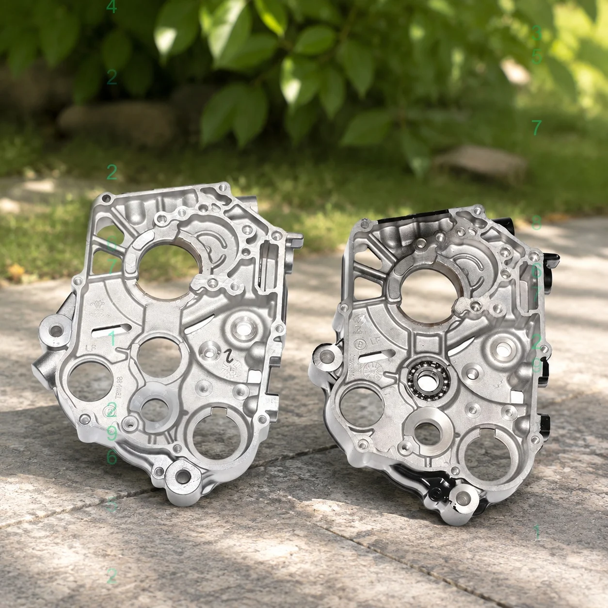 Motorcycle Lifan 140 Crankcase Left Right Crankcase for 1P55FMJ Horizontal Starter Engine Parts