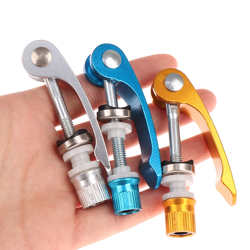 Bicycle Quick Outdoor Release Aluminium Alloy Seatpost Skewer Bolt Mountain Bike Seat Post Clamp  Bike Seat Tube Clamp Outdoor