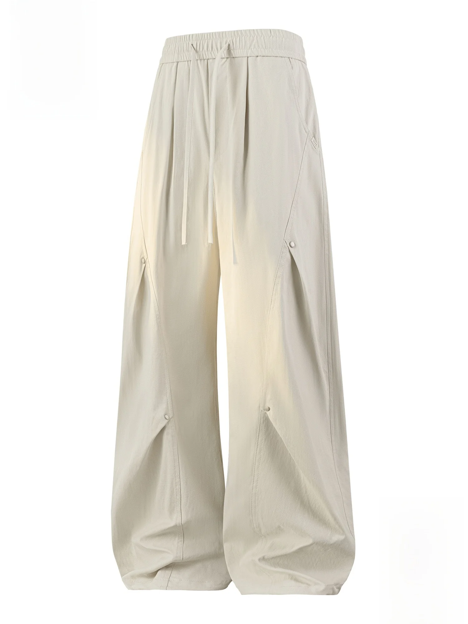 

Мужские повседневные брюки Paul Frank: весенние, в американском рабочем стиле, плиссированные, свободного кроя, с драпировкой, деконструированные, прямые штанины